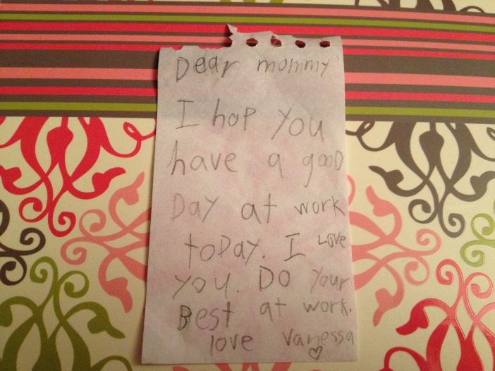 Love letter from daughter