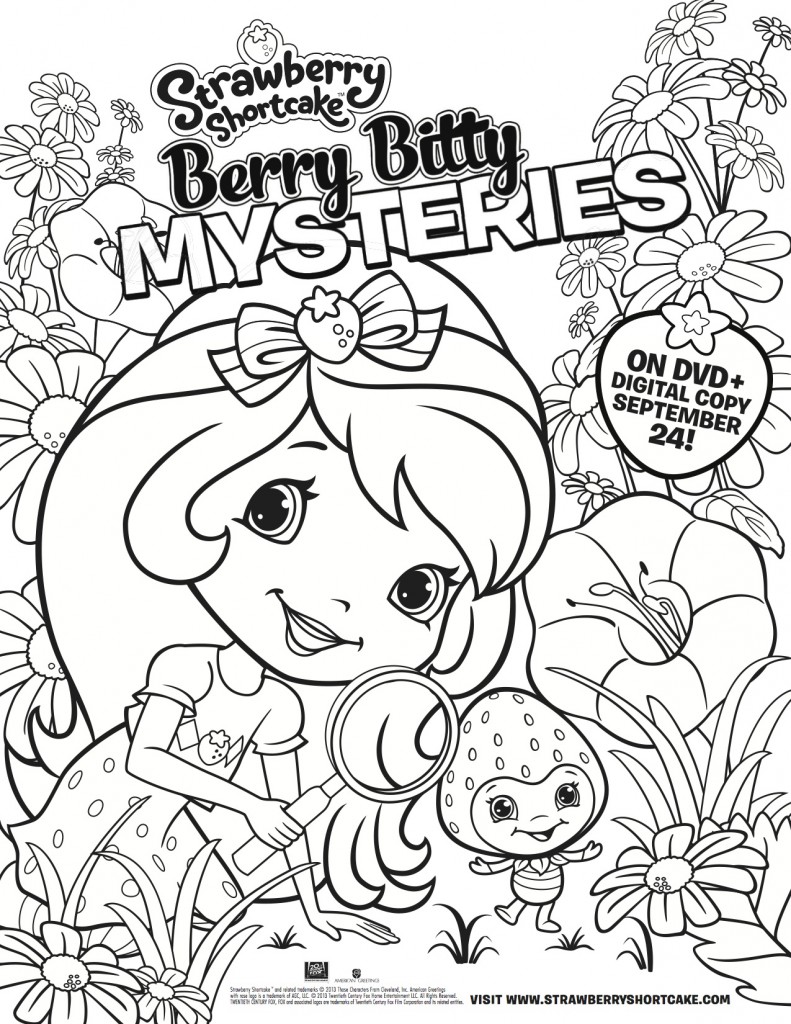 Berry Bitty Mysteries coloring page